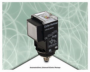 Cutler-Hammer Enhanced 50 series of high-performance photoelectric sensors, manufactured by Eaton