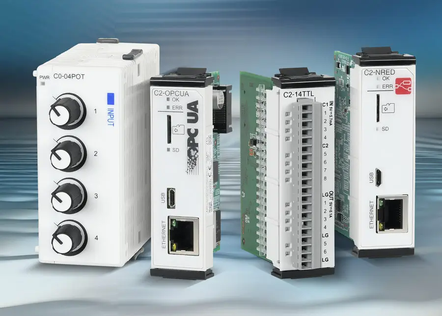 New Option Slot and Stackable I/O Modules for the CLICK PLC Family