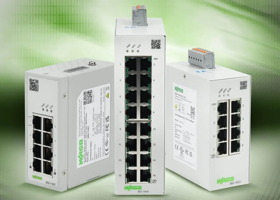WAGO Lean Managed Industrial Switches