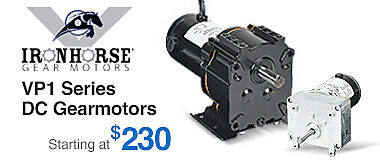 Ironhorse VP1 Series DC Gearmotors