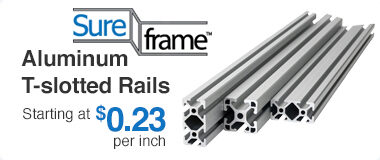 SureFrame Aluminum T-slotted Rails