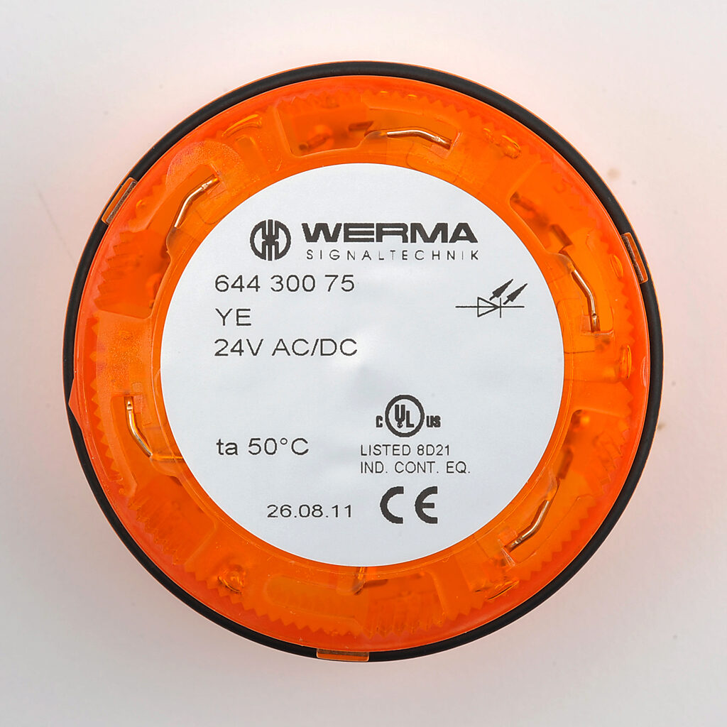 WERMA 644.500.67 LED Permanent Light Element 115 VAC Blue 