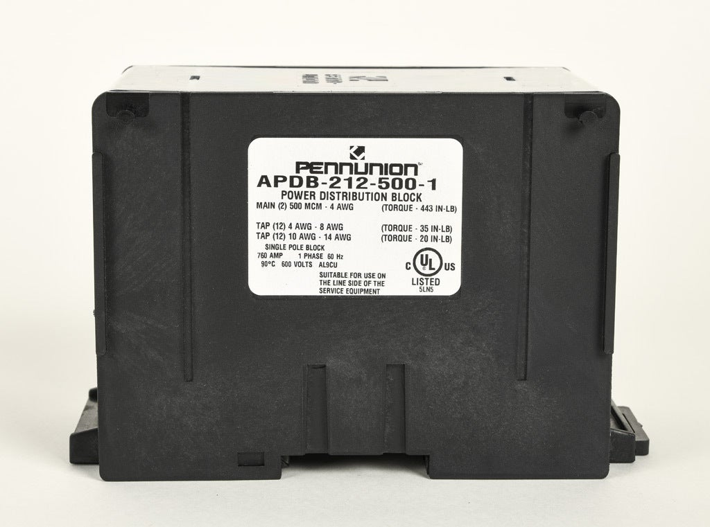 Power Distribution Block: open, 760A, 1-pole, UL 1953 listed (PN# APDB ...
