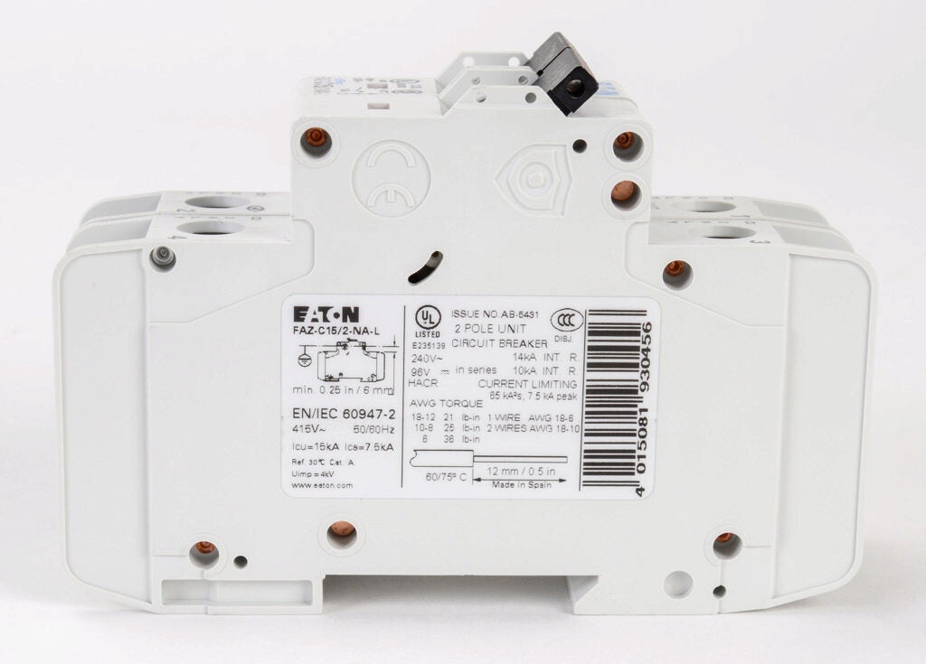 Eaton FAZ-C20/2 Mini Circuit Breaker - 20 Amp, 2 Pole, 15kA, 278761 - New In Box