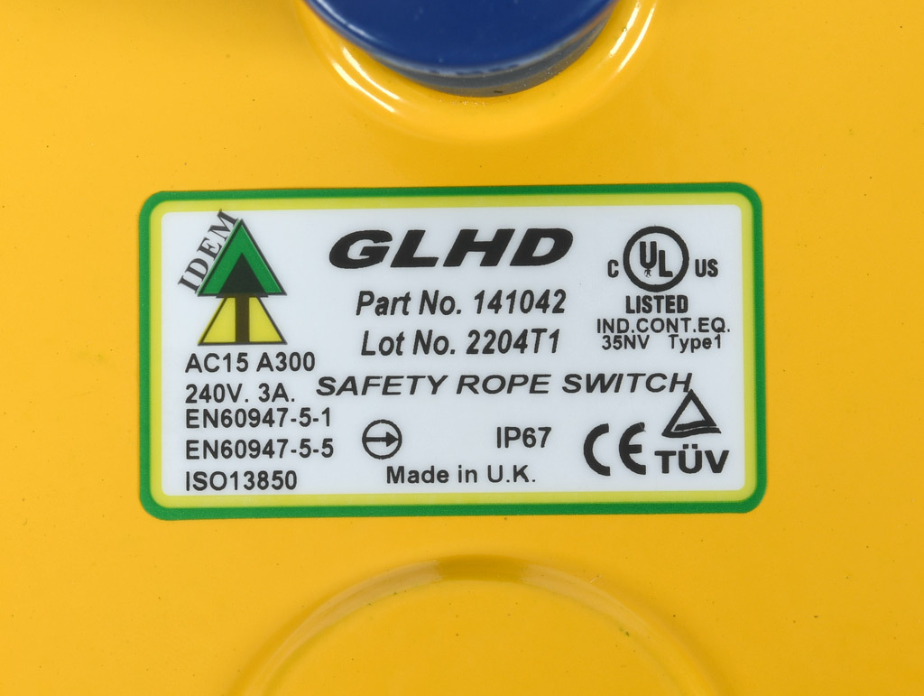 Safety Switch: cable-pull interlock, 250m (PN# GLHD-141042