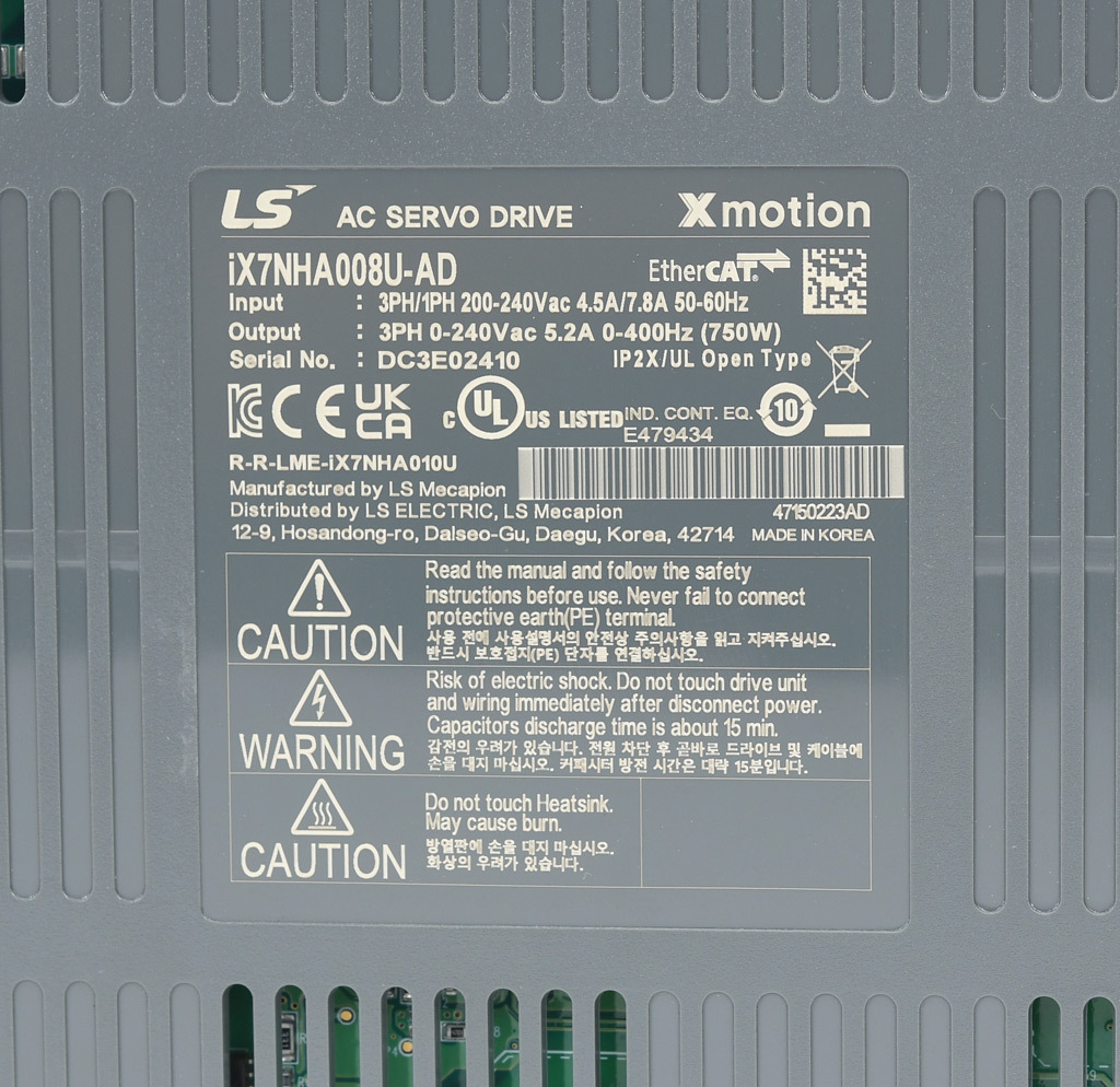 Servo Drive: EtherCAT and Modbus TCP, 750W, 230 VAC, 1 and 3-phase (PN ...