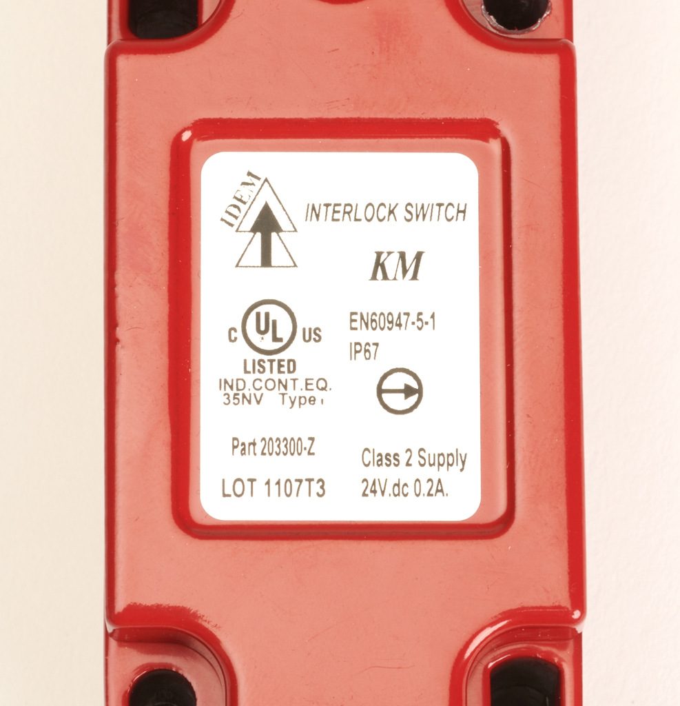 IDEM Z-Range Safety Switch: tongue (key) interlock (PN# KM