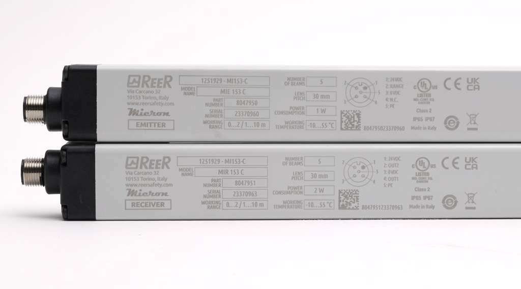 Light Grid: sender/receiver pair, 30mm resolution (PN# MI153-C ...