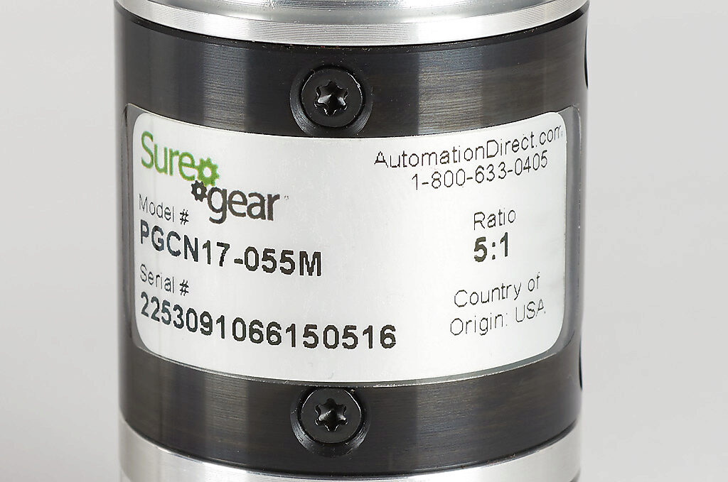 Incentive Locker refer Planetary Gearbox: precision, 5:1 ratio (PN# PGCN17-055M) | AutomationDirect
