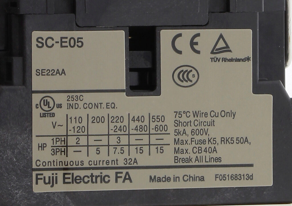 FUJI SC-E05 220VAC Contactor New
