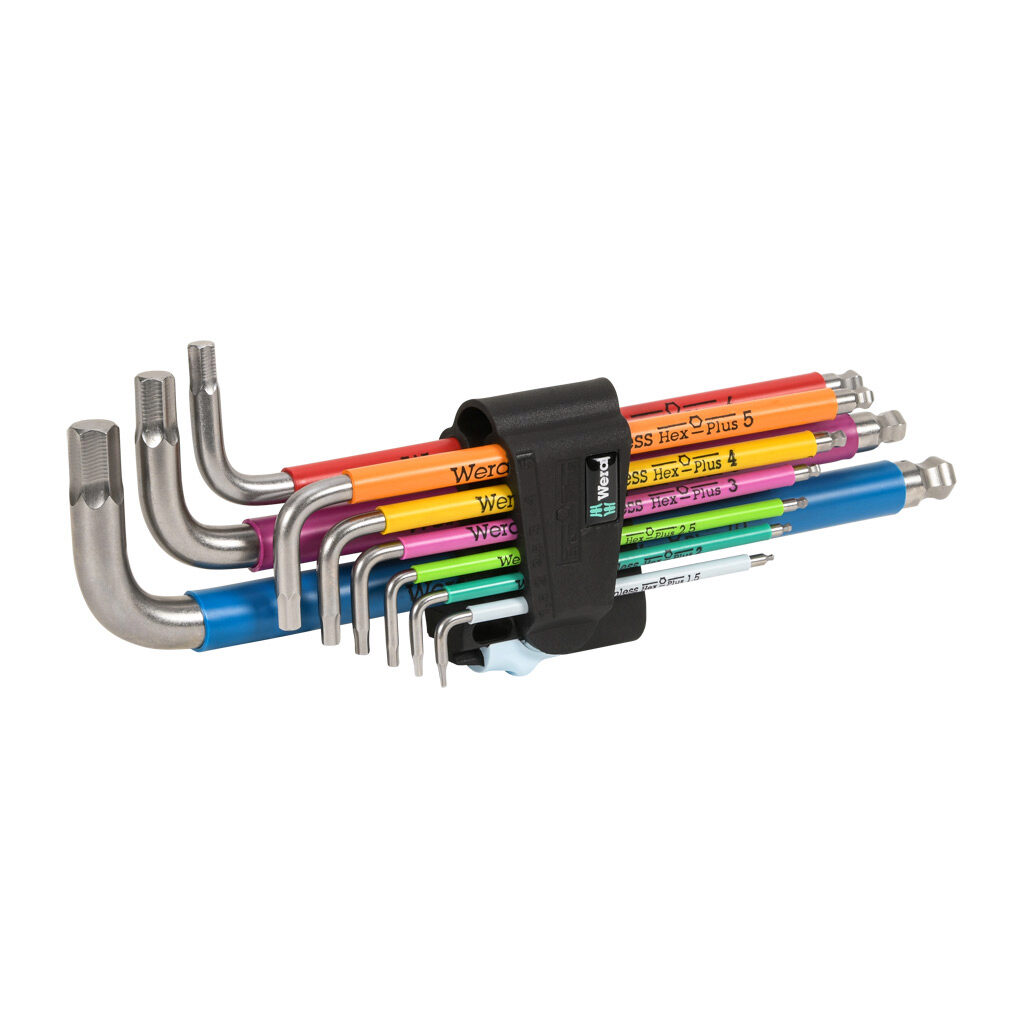 Wera Hex-Plus Hex Key Set: 9 pieces (PN# 05022669001