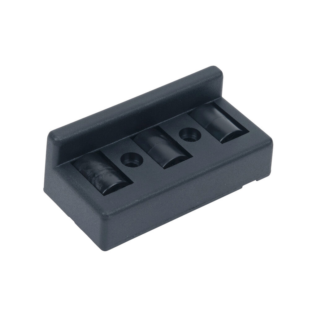FATH Roller Element with Guide: black, for T-slotted rail