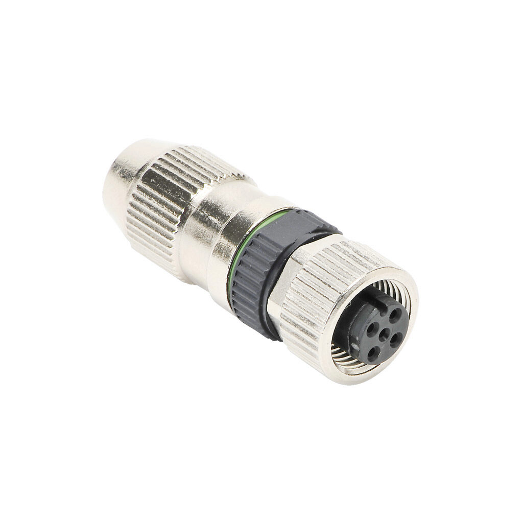 Field Wireable Connector M12 Nut 4 Pin Female Axial Connection 22 26 Awg Pn 7000 12611 0000000 Automationdirect
