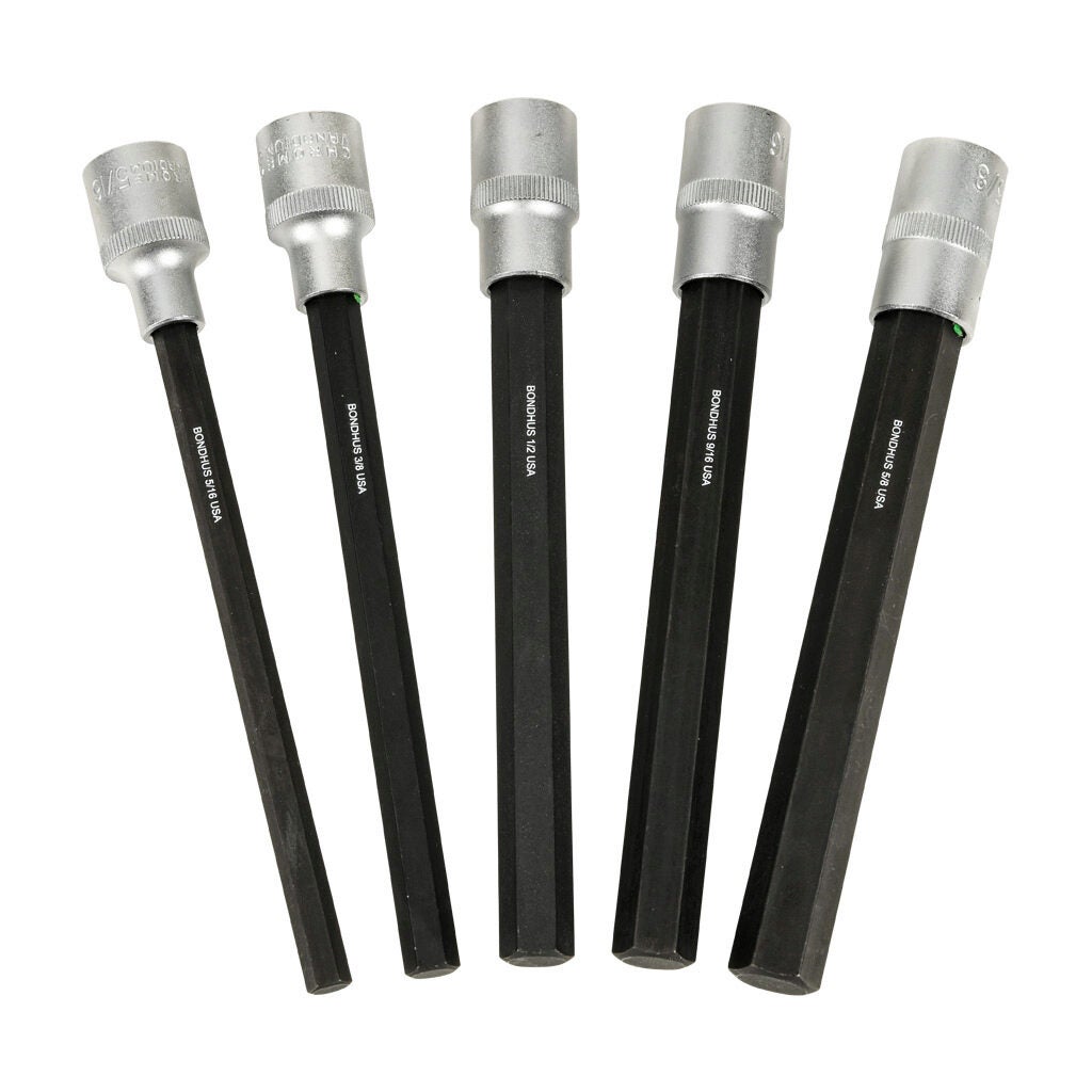 Bondhus 22437 ProHold Torx Steckschlüssel-Set – 13-teilig, 5,1 Cm Länge – Größen T8 Bis T60