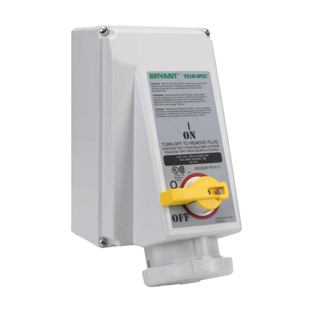 Pin and Sleeve Mechanical Interlock 3pole, UL 508 rated, 100A (PN