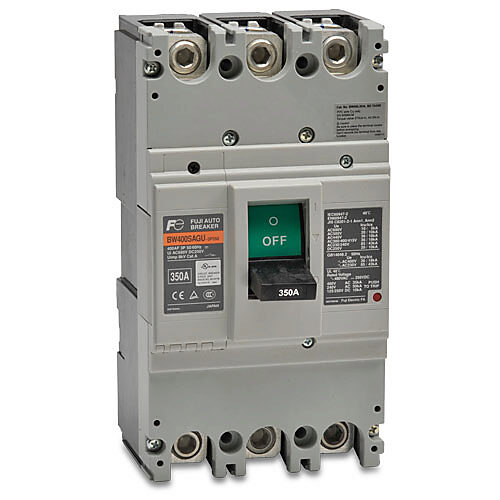 Molded Case Circuit Breaker: 350A, characteristics, 400A frame (PN