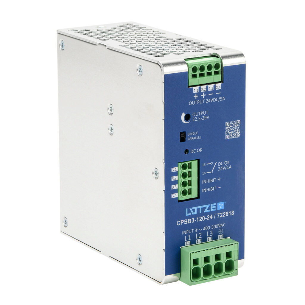 LUTZE DIN Rail Mounted Compact Switching Power Supplies