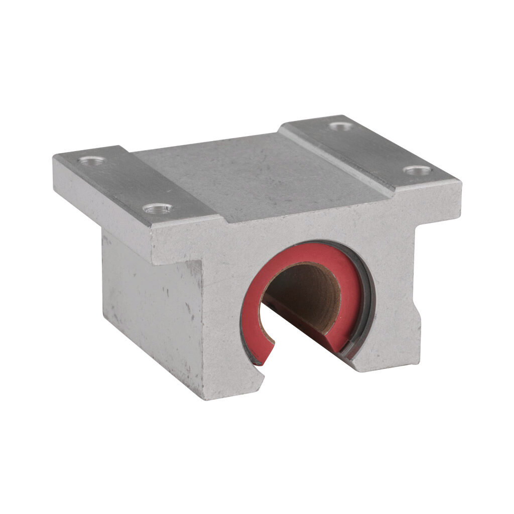 Single Pillow Block plain bearing, 1/2in inside diameter, for 1/2in