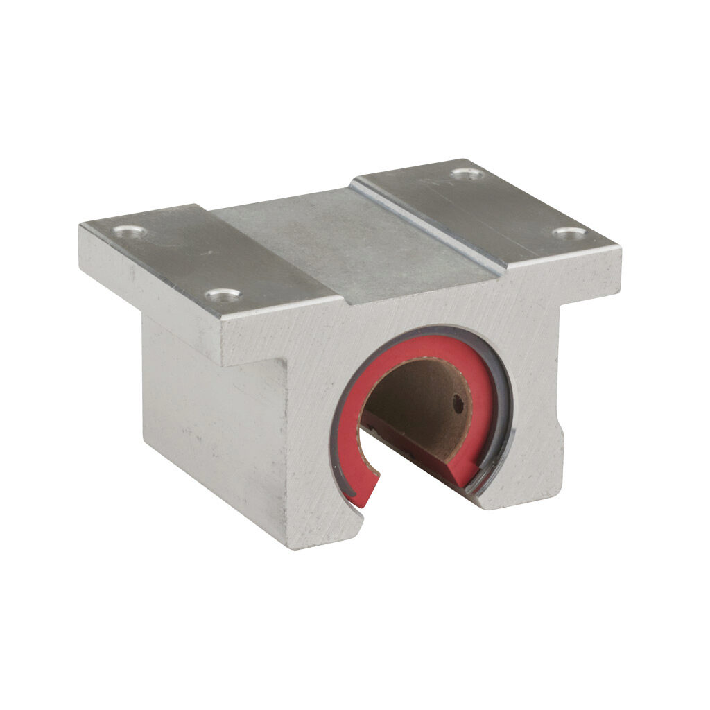 Single Pillow Block plain bearing, 3/4in inside diameter, for 3/4in