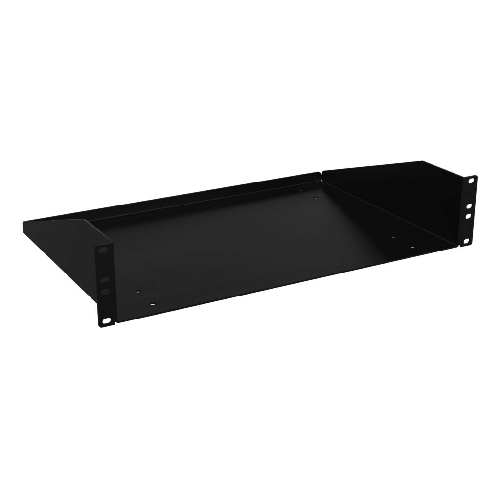 Hammond Universal Rack Shelf: 2U, 19in rack width, 12in depth, 100lb ...