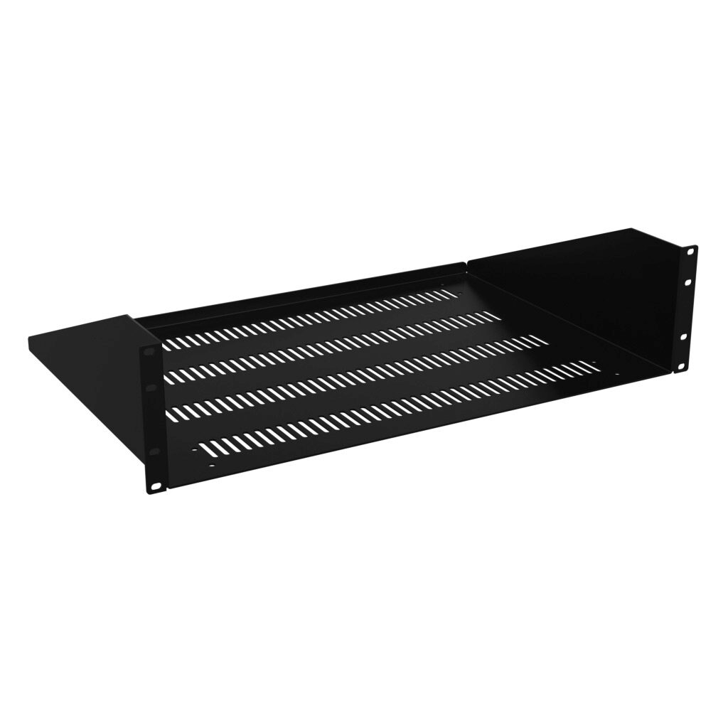 Hammond Universal Rack Shelf: 3U, 23in rack width, 15in depth, 200lb ...