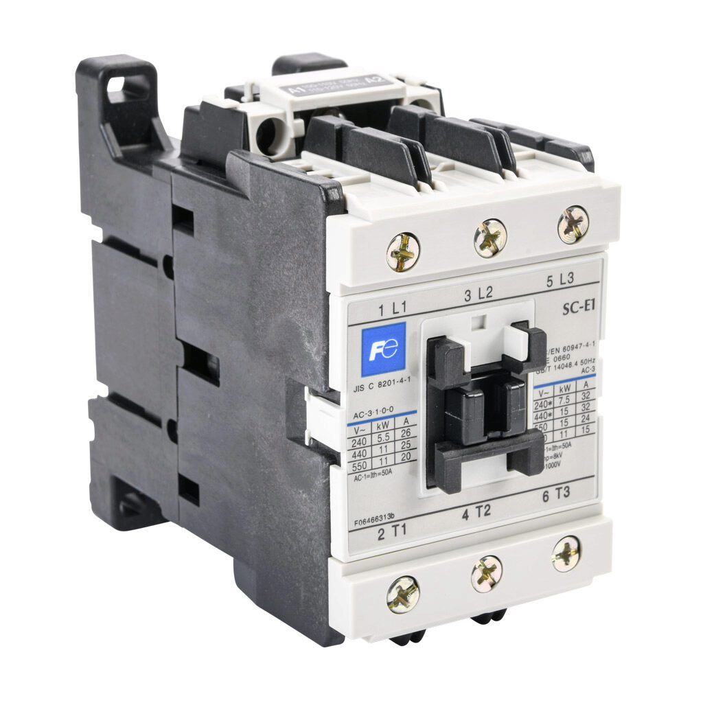 IEC Contactor: 32A, 120 VAC (60Hz)/110 VAC (50Hz) coil voltage (PN# SC ...