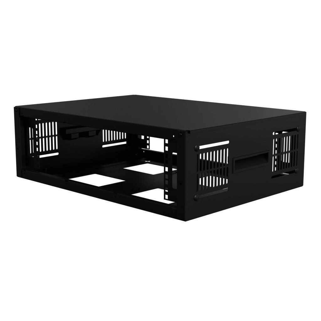 Hammond Rack Cabinet: 6.25x24.00x17.50in (PN# SDC243U17BK ...