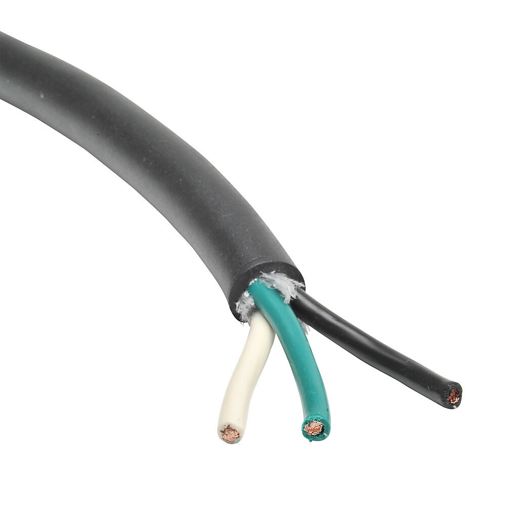Portable Cord Cord: 16 AWG, cut to length (PN# SJOOW-16-3BK-1) |  AutomationDirect