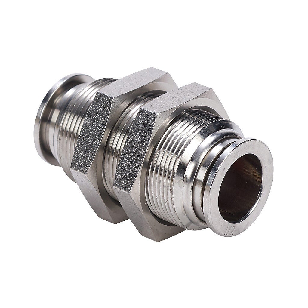 Push-to-Connect Bulkhead Union – 3/8" Air Tubing X 1/4" NPT Female – National Drivetrain