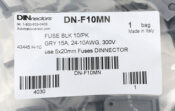 Screw Circuit Protection Terminal Block 10 pk Gray 24 10 AWG PN DN Screw Circuit Protection Terminal Block 10 pk Gray 24 10 AWG PN DN