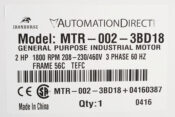 MTR-002-3BD18