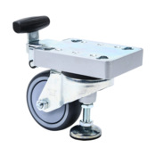 Swivel lifting foot casters