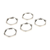 EMC Hex Nut: 5/pk, PG29 thread type, nickel-plated brass (PN# BSEL-07 ...