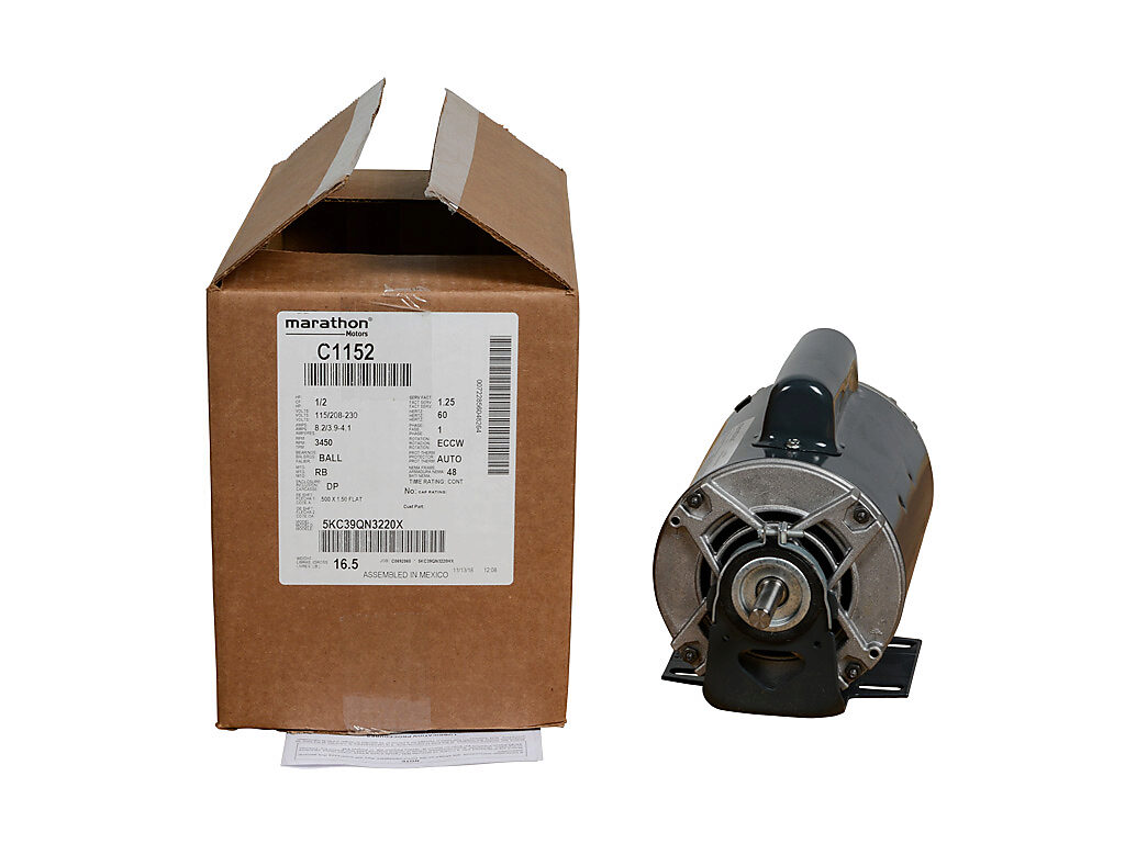 Standard Efficiency AC Motor: fan and blower, 1/2hp (PN# C1152 ...