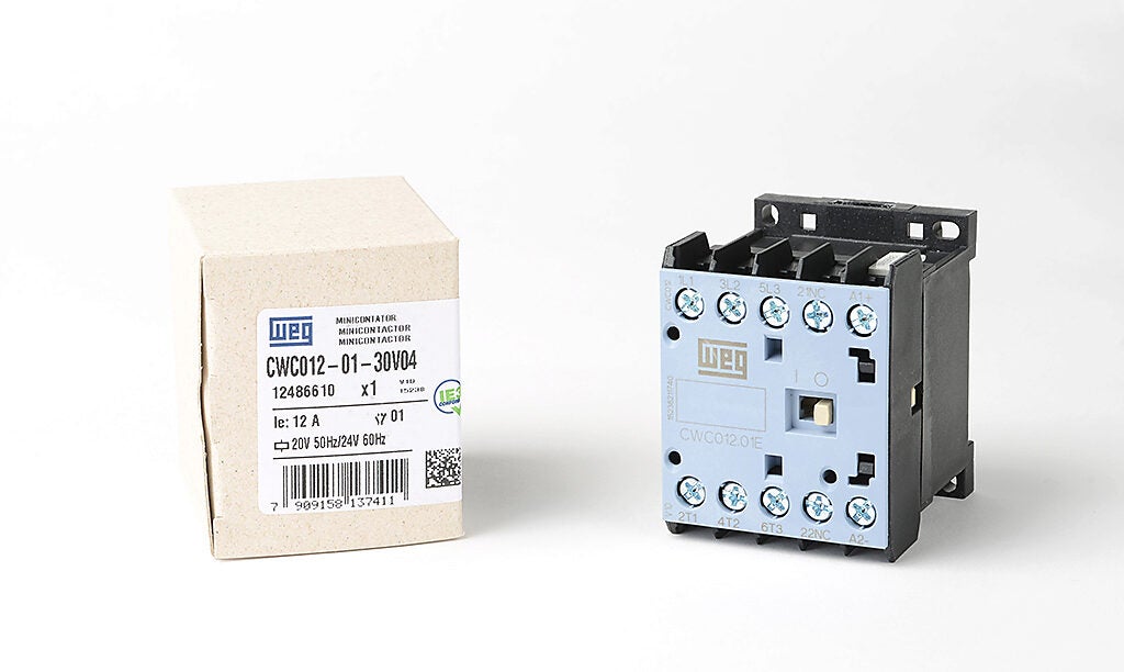 Cwc 604 Coil IEC Miniature Contactor: 12A, 24 VAC (60Hz) coil voltage (PN# CWC012-01 ...