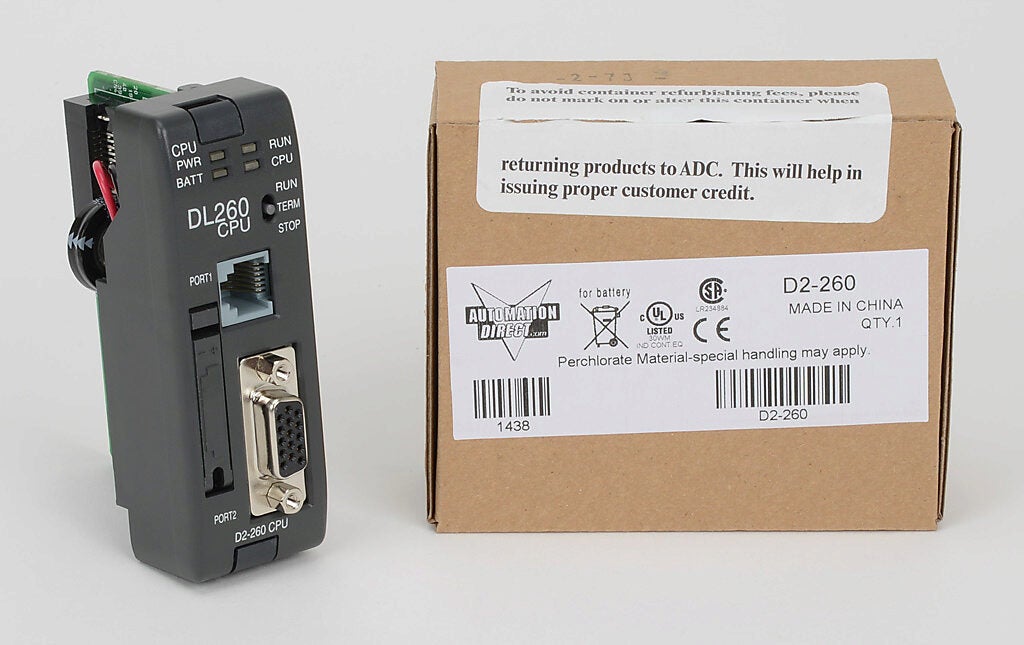 Direct Logic Unit DirectLOGIC CPU: 15.8k words ladder memory, serial ports, (programmable ...