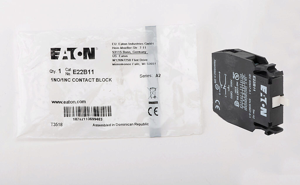 Eaton Cutler-hammer E22B11 Ser A2 Contact Block for sale online 