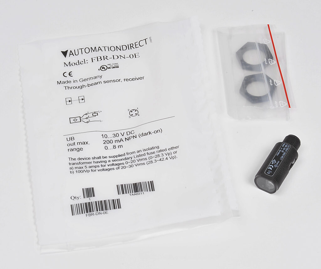 Tubular photo sensor: 8m range, through-beam receiver (PN# FBR-DN-0E) | AutomationDirect 0e hdmiex2k