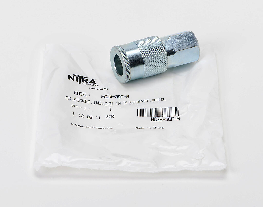 Pneumatic Quick Disconnect Fitting: coupling (PN# HC38-38F-A)