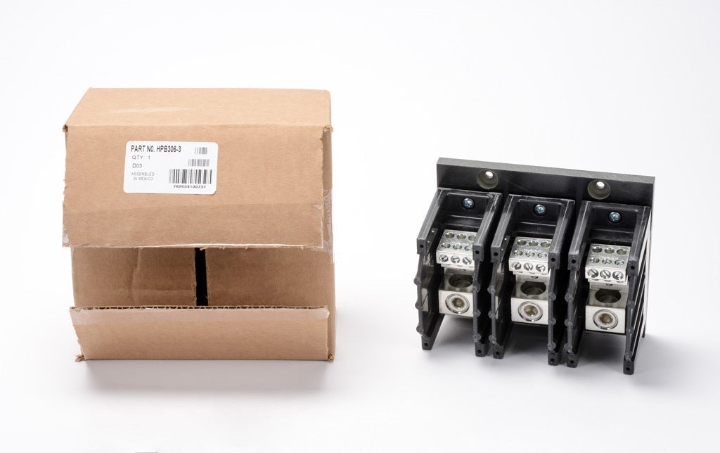 Bussmann PDB323-1 Power Distribution Block – 310A, 350 MCM Line, (6) #4 Load, 600V