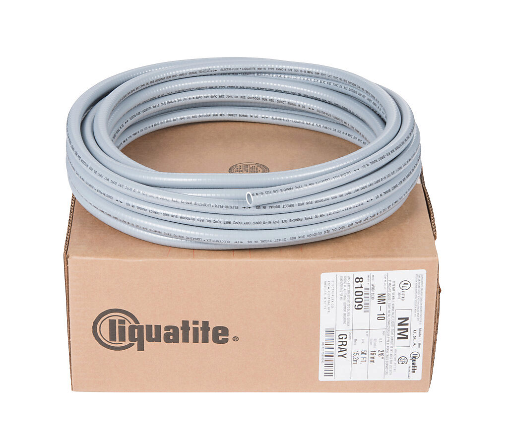 Liquatite Flexible Conduit: liquid-tight, 3/8in ID (PN# NM-10-50 ...