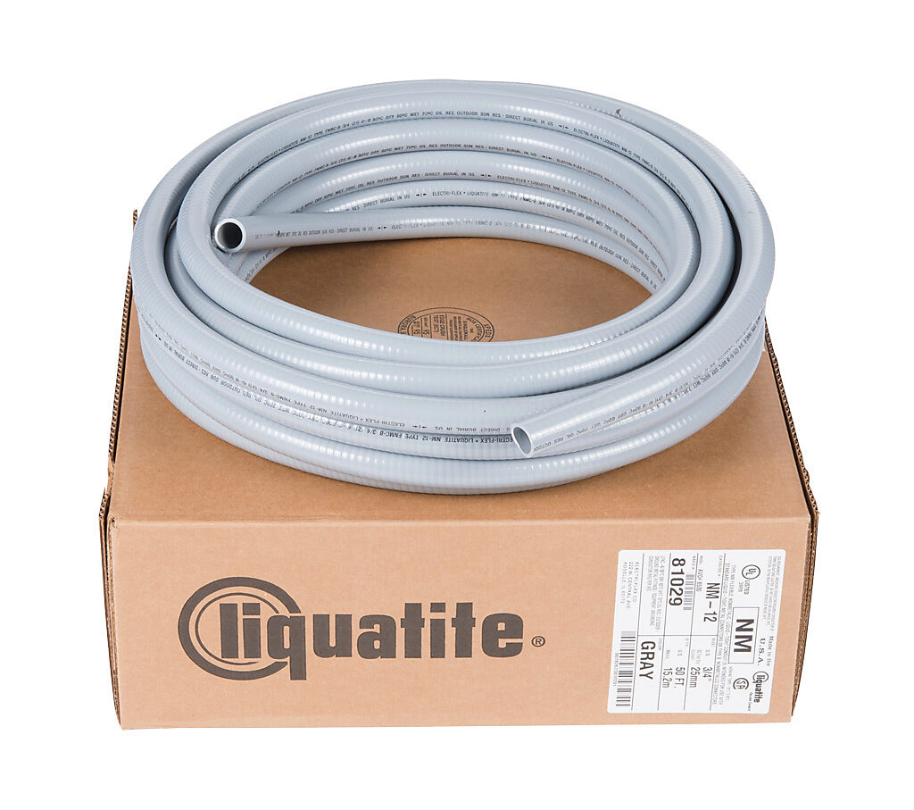 Liquatite Flexible Conduit: liquid-tight, 3/4in ID (PN# NM-12-50 ...