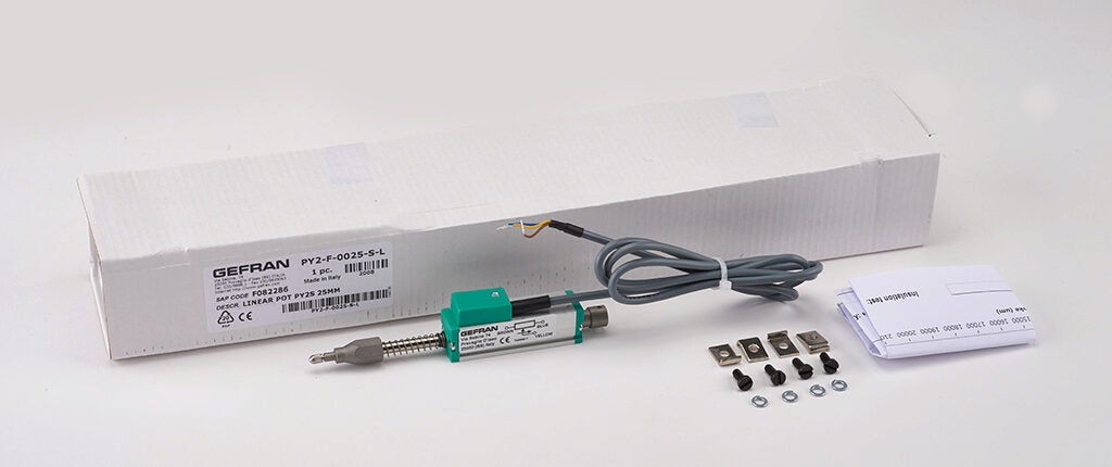 Linear Position Sensor: spring loaded slide, 25mm stroke (PN# PY2-F ...