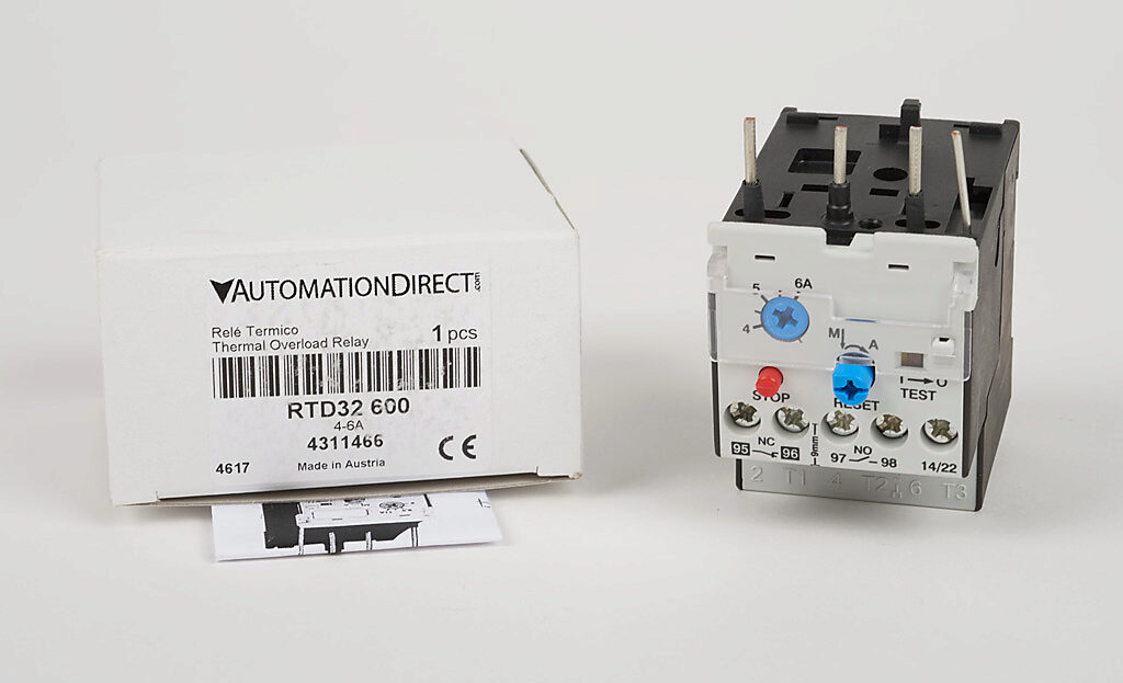 Thermal Overload Relay: 4-6A adjustable, for GH15BN 45mm contactors (PN