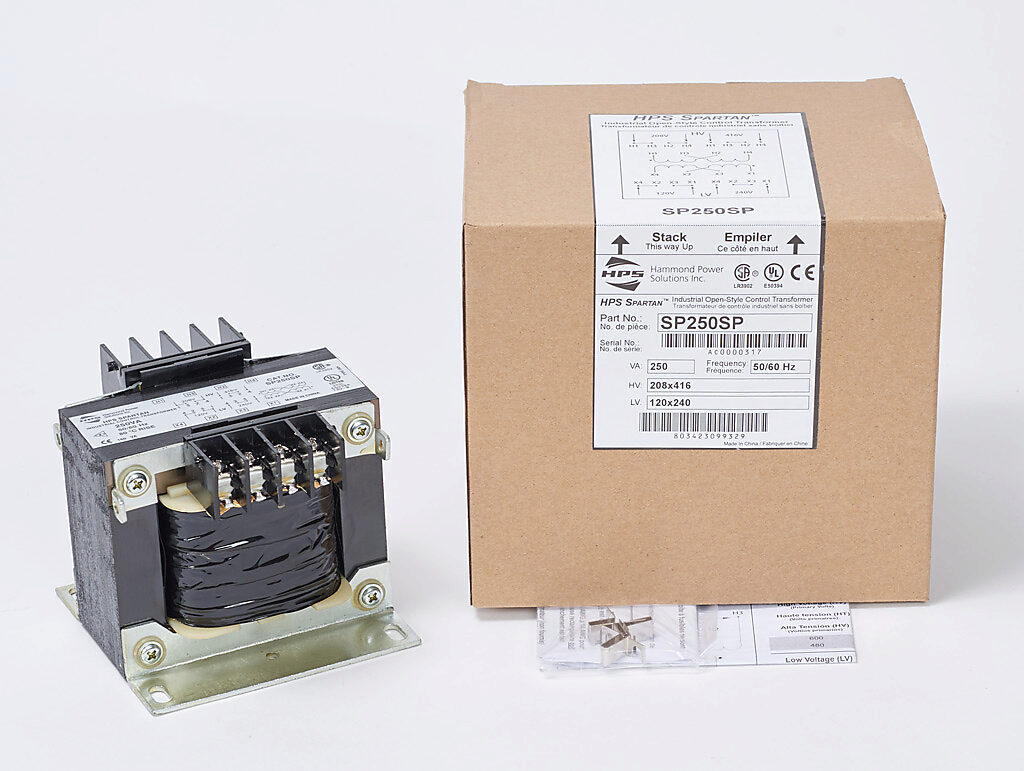 Control Transformer: open core, 250 VA (PN# SP250SP Control Transformer: open core, 250 VA (PN# SP250SP
