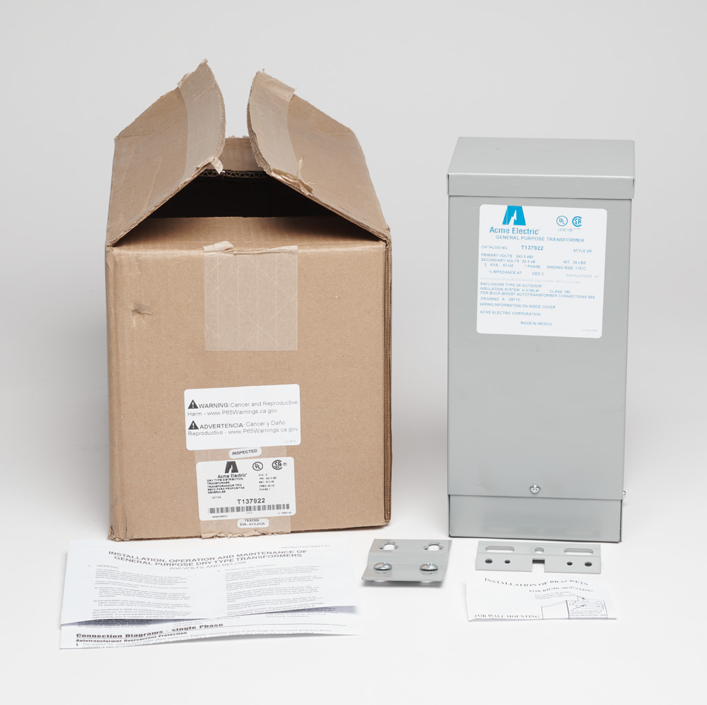 Buck-boost Transformer: encapsulated core, 2 kVA (PN# T137922 ...