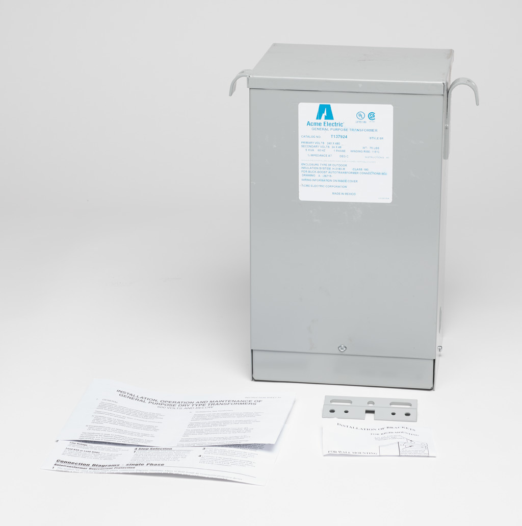 Buck-boost Transformer: encapsulated core, 5 kVA (PN# T137924 