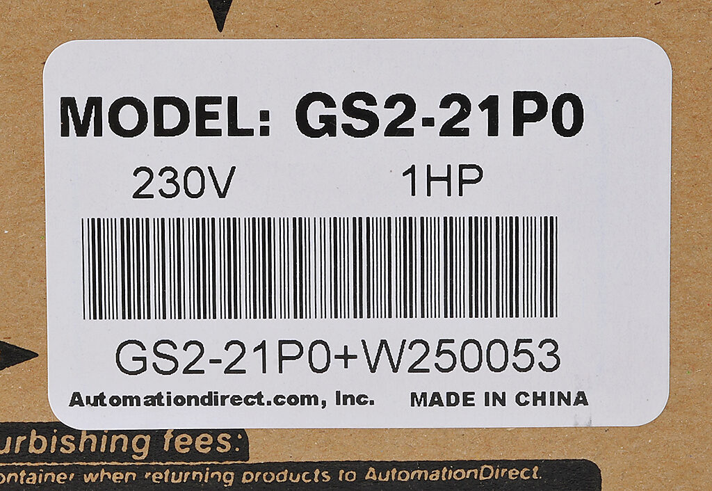 AUTOMATION DIRECT GS2-21P0 GS221P0 