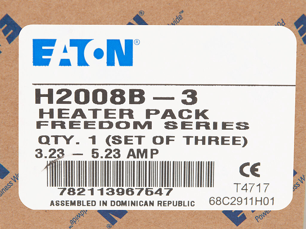 Eaton H2008B-3 Heater Pack Freedom Series New 782113967547 Set of 3 