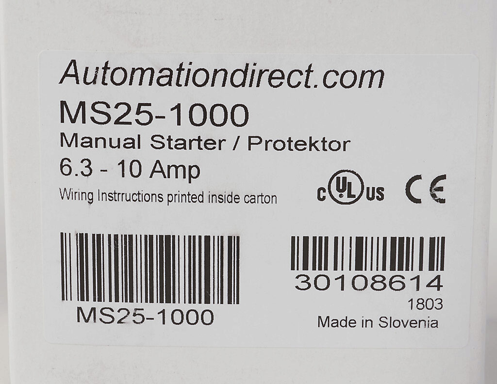 Automation Direct MS 25-1600 600V 10Hp 3Ph 10-16A Trip Starter **Free Ship.*NEW 